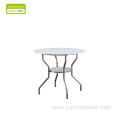 White Frosted Tempered Glass Dining Table Coffee Table